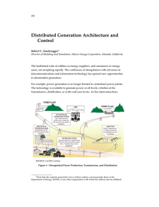 Distributed Generation Architecture and Control