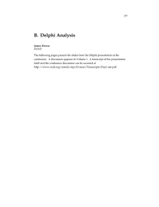 B. Delphi Analysis