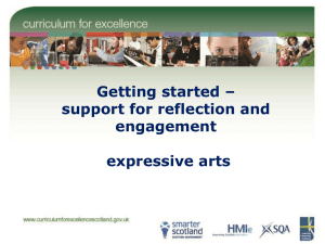 Getting started – support for reflection and engagement expressive arts
