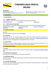 CYBERWELLNESS PROFILE BRUNEI