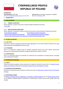 CYBERWELLNESS PROFILE REPUBLIC OF POLAND