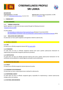 CYBERWELLNESS PROFILE SRI LANKA