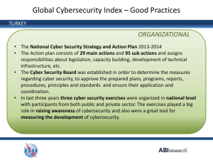 Global Cybersecurity Index – Good Practices ORGANIZATIONAL TURKEY