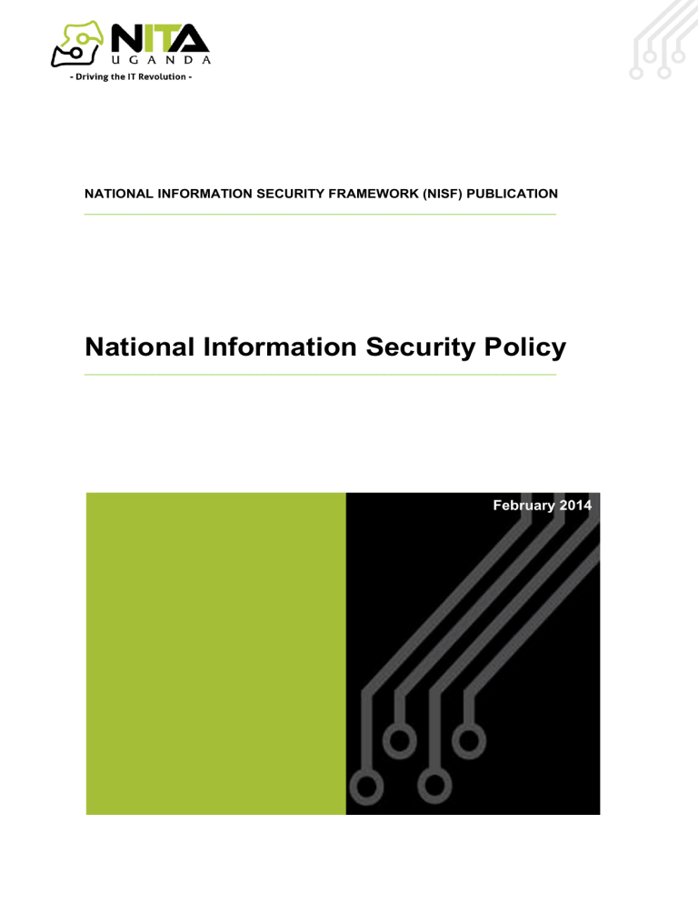  National Information Security Policy 