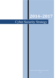 2014–2017 Cyber Security Strategy  Ministry of Economic Affairs and Communication
