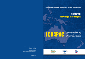 ICB4PAC Numbering: Knowledge-based Report