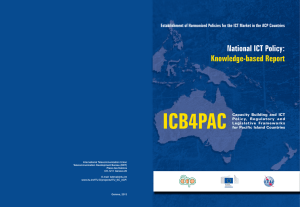 ICB4PAC National ICT Policy: Knowledge-based Report