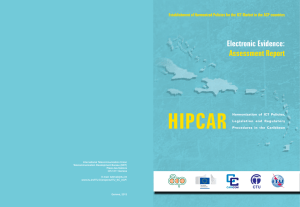 HIPCAR  Electronic Evidence: Assessment Report