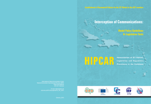 HIPCAR  Interception of Communications: