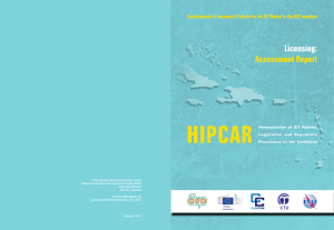 HIPCAR  Licensing: Assessment  Report