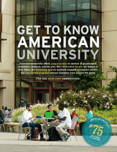 American University offers to centers of government, are leaders in