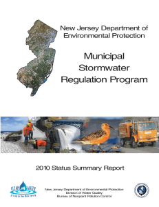 Municipal Stormwater Regulation Program New Jersey Department of