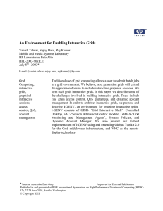 An Environment for Enabling Interactive Grids