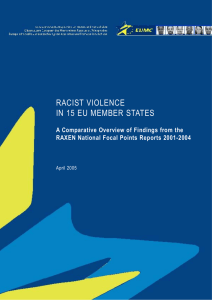 RACIST VIOLENCE IN 15 EU MEMBER STATES