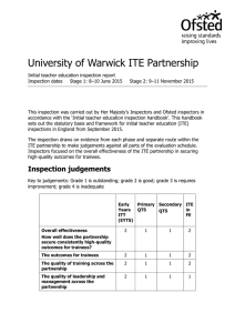 University of Warwick ITE Partnership