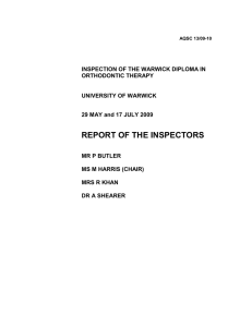 REPORT OF THE INSPECTORS