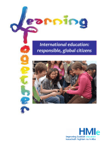 International education:  responsible, global citizens 