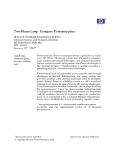 Two-Phase Loop:  Compact Thermosyphon