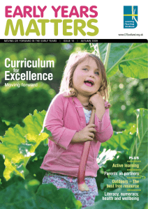 matters early years Curriculum Excellence
