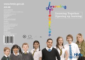 www.hmie.gov.uk Learning Together: £10.00