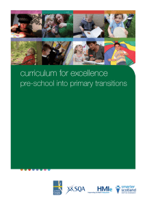 curriculum for excellence pre-school into primary transitions