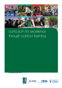 curriculum for excellence through outdoor learning