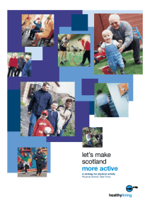 let’s make scotland more active A strategy for physical activity