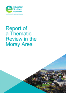 Report of a Thematic Review in the Moray Area