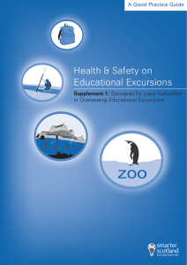 Health &amp; Safety on Educational Excursions A Good Practice Guide Supplement 1:
