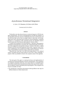 Asynchronous Variational Integrators