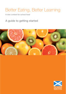 Better Eating, Better Learning A guide to getting started