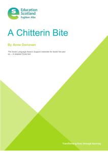 A Chitterin Bite By Anne Donovan
