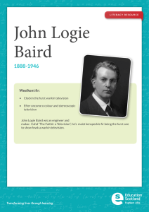 John Logie Baird 1888-1946 Weelkent fir: