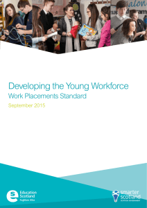 Developing the Young Workforce Work Placements Standard September 2015