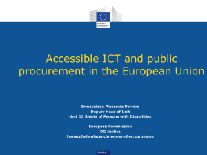 Accessible ICT and public