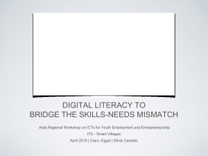 DIGITAL LITERACY TO BRIDGE THE SKILLS-NEEDS MISMATCH