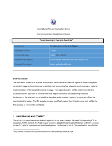 International Telecommunication Union Five Countries in the Arab Region