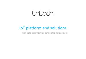 IoT platform and solutions Complete ecosystem for partnership development