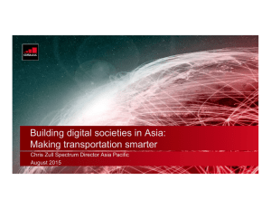 Building digital societies in Asia: Making transportation smarter August 2015