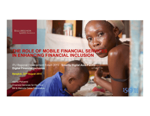 THE ROLE OF MOBILE FINANCIAL SERVICES IN ENHANCING FINANCIAL INCLUSION