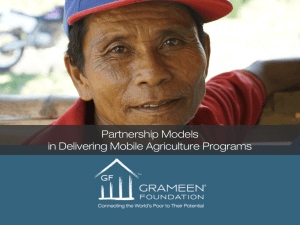 Partnership Models in Delivering Mobile Agriculture Programs