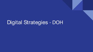 - DOH Digital Strategies