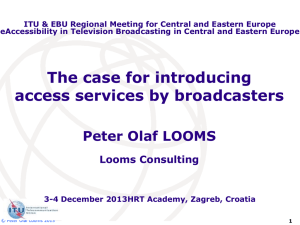 ITU &amp; EBU Regional Meeting for Central and Eastern Europe