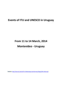 Events of ITU and UNESCO in Uruguay Montevideo - Uruguay