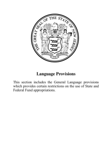 Language Provisions