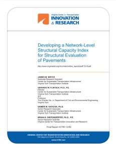 Developing a Network-Level Structural Capacity Index for Structural Evaluation of Pavements