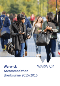 Warwick Accommodation Sherbourne 2015/2016