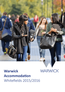 Warwick Accommodation Whitefields 2015/2016