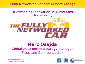Marc Osajda Global Automotive Strategy Manager Freescale Semiconductor