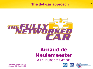 Arnaud de Meulemeester ATX Europe GmbH The dot-car approach